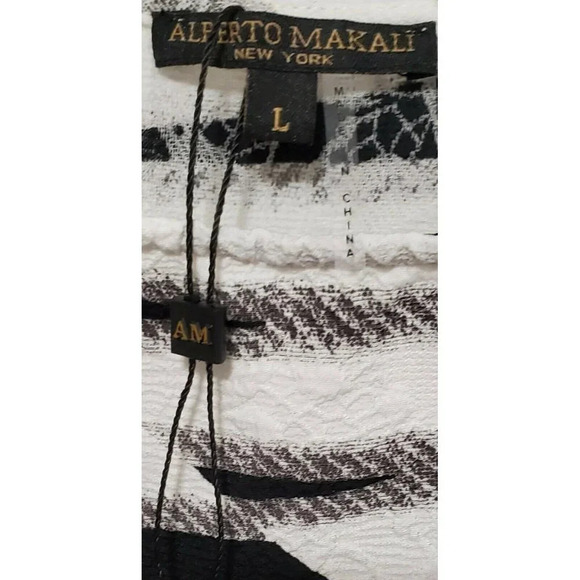 Alberto Makali Black White Abstract Off Shoulders - Picture 7 of 8